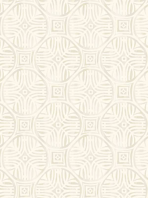 Sandee Medallion fabric in dove color - pattern number 3125-72311 - by Chesapeake in the Kinfolk collection
