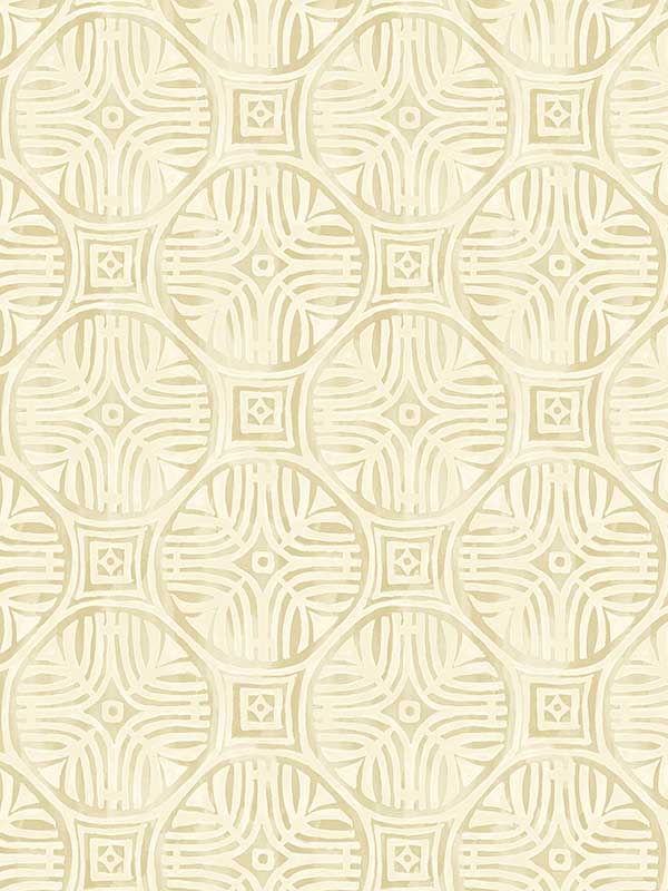 Sandee Medallion fabric in butter color - pattern number 3125-72312 - by Chesapeake in the Kinfolk collection