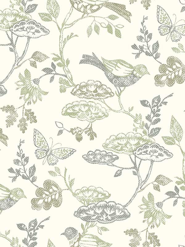 Malmo Trail fabric in green color - pattern number 3125-72315 - by Chesapeake in the Kinfolk collection