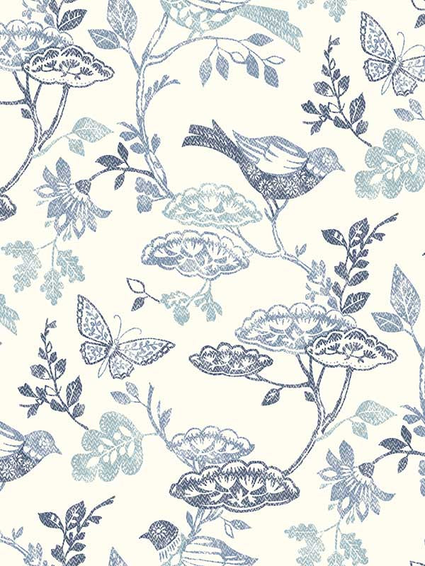 Malmo Trail fabric in blue color - pattern number 3125-72316 - by Chesapeake in the Kinfolk collection
