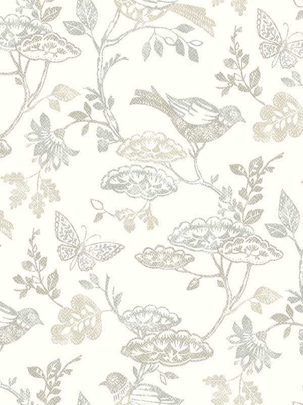 Malmo Trail fabric in grey color - pattern number 3125-72317 - by Chesapeake in the Kinfolk collection