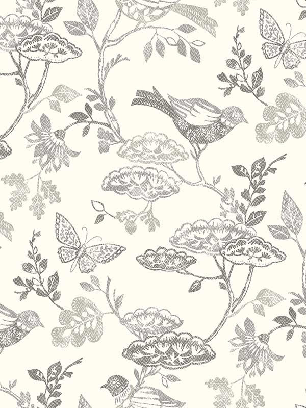 Malmo Trail fabric in black color - pattern number 3125-72319 - by Chesapeake in the Kinfolk collection