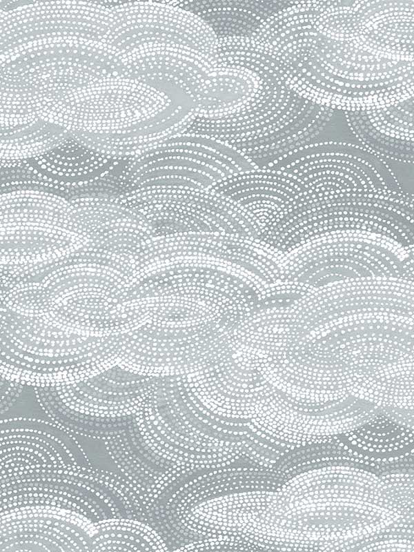Vision Stipple Clouds wallpaper in slate color - pattern number 4122-72404 - by A Street Prints in the Terrace collection
