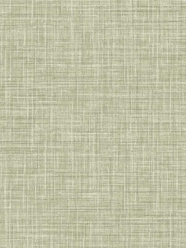 Tuckernuck Faux Linen wallpaper in green color - pattern number 4157-25792 - by Advantage in the Curio Advantage collection