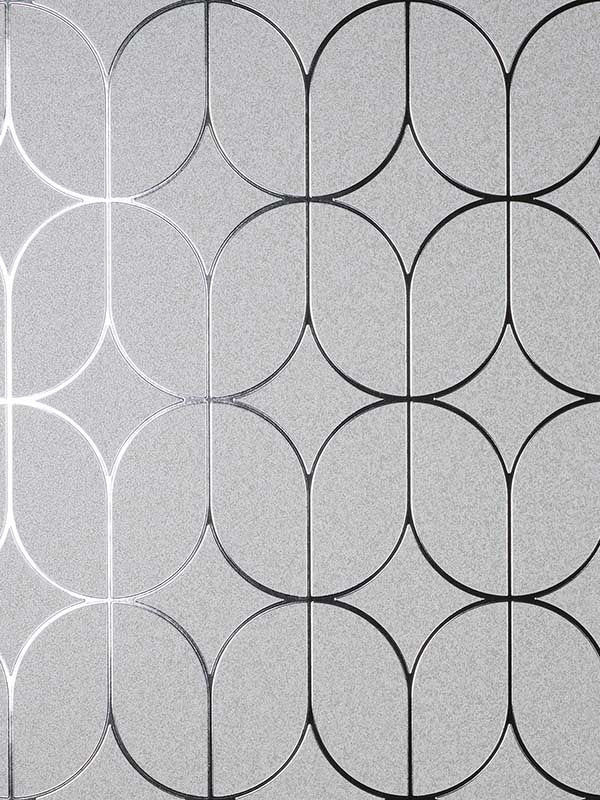 Raye Rosco Trellis wallpaper in silver color - pattern number 4157-42803 - by Advantage in the Curio Advantage collection