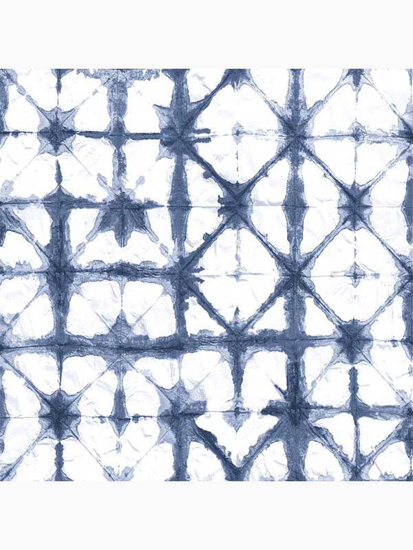 Indigo Geometric fabric in blue color - pattern number 103933 - by Graham and Brown in the Graham and Brown Collection collection