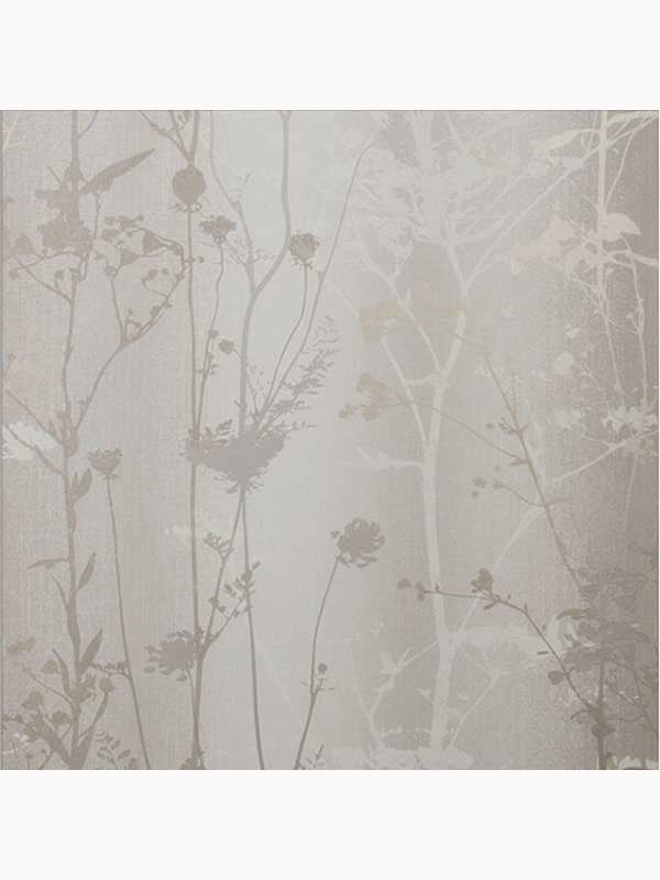 Wild Flower Floral Trees fabric in sand cream neutral color - pattern number 104069 - by Graham and Brown in the Graham and Brown Collection collection