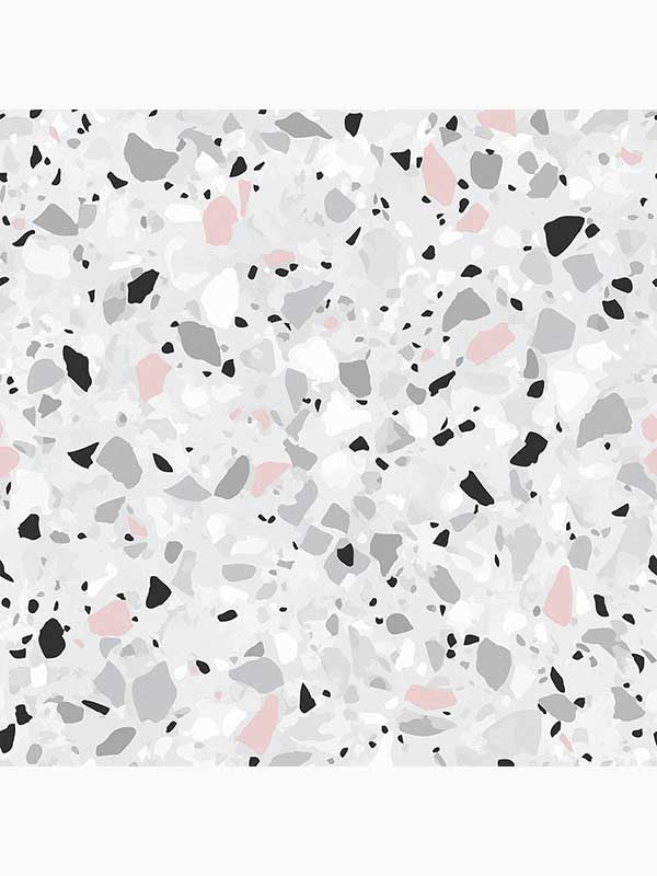 Terrazzo Abstract Geometric fabric in pink and grey color - pattern number 104536 - by Graham and Brown in the Graham and Brown Collection collection