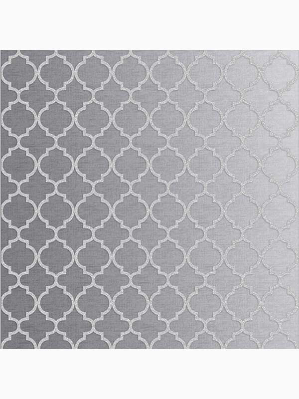 Trelliage Bead Geometric fabric in silver color - pattern number 105126 - by Graham and Brown in the Graham and Brown Collection collection