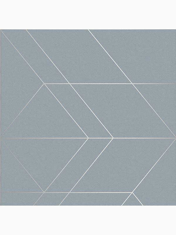 Balance Geometric fabric in deep sky blue color - pattern number 106754 - by Graham and Brown in the Graham and Brown Collection collection