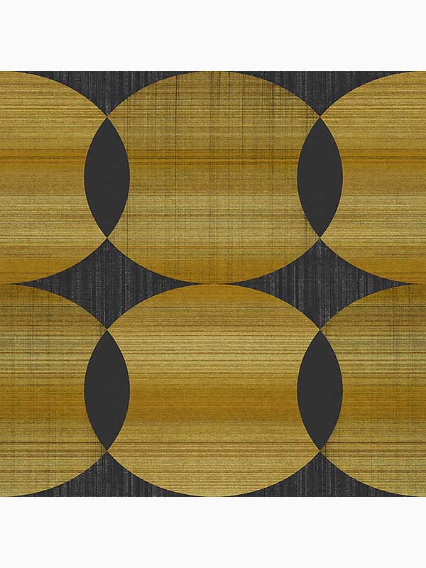 Tramonto Geometric wallpaper in acacia yellow color - pattern number 113952 - by Graham and Brown in the Graham and Brown Collection collection