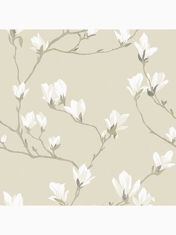 Magnolia Grove fabric in natural color - pattern number 113353 - by Laura Ashley in the Laura Ashley Collection collection