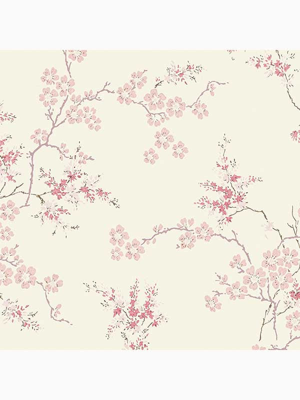 Oriental Blossom wallpaper in blush color - pattern number 113388 - by Laura Ashley in the Laura Ashley Collection collection