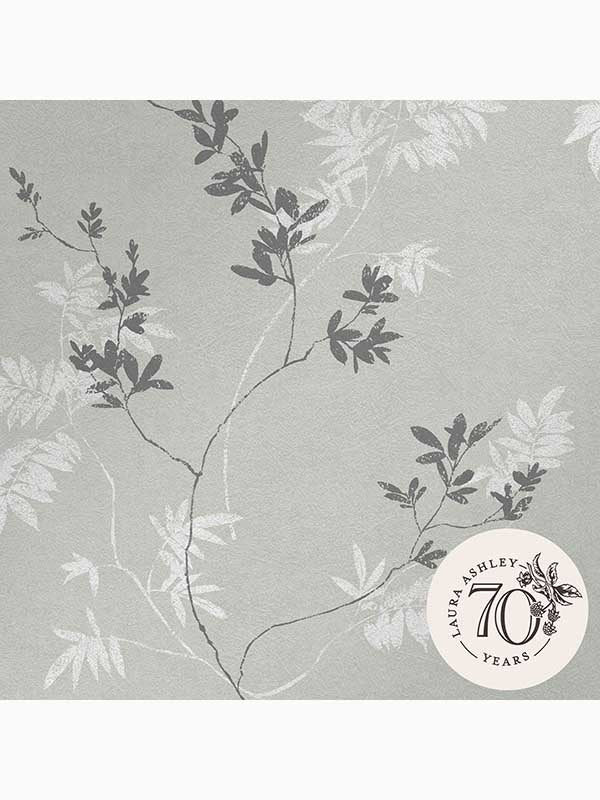 Mari wallpaper in mineral green color - pattern number 119840 - by Laura Ashley in the Laura Ashley Collection collection
