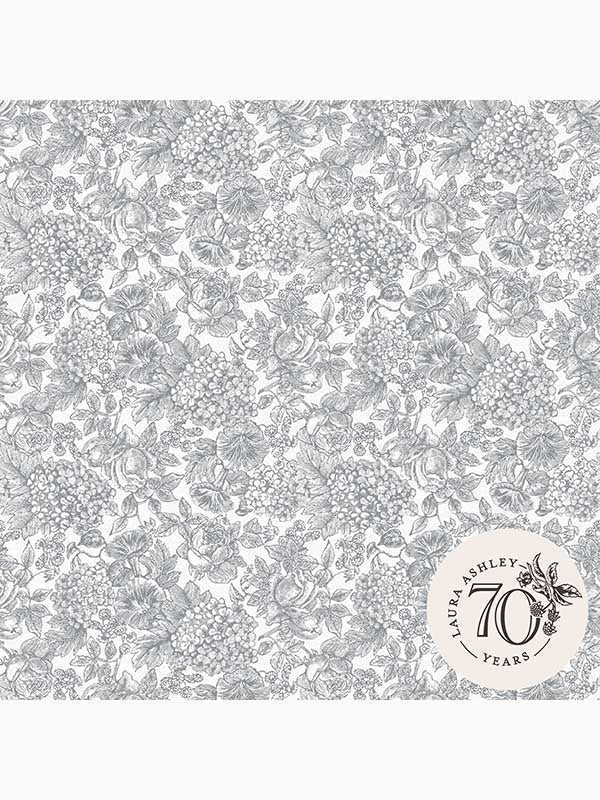 Louise fabric in slate grey color - pattern number 119859 - by Laura Ashley in the Laura Ashley Collection collection