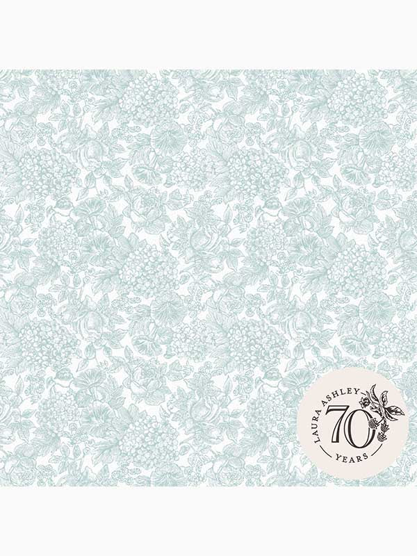Louise fabric in duck egg blue color - pattern number 119860 - by Laura Ashley in the Laura Ashley Collection collection