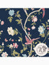 Summer Palace fabric in midnight blue color - pattern number 120134 - by Laura Ashley in the Laura Ashley Collection collection
