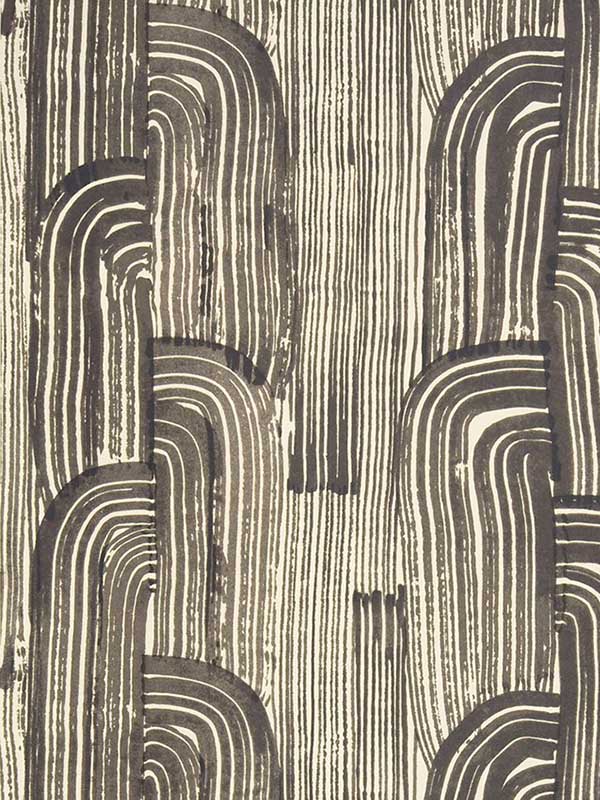 Crescent Paper fabric in ebony cream color - pattern number GWP-3304.816.0 - by Lee Jofa Modern in the Kelly Wearstler Volume I collection