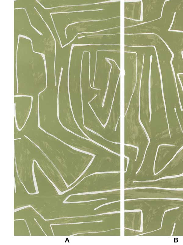 Graffito fabric in fern color - pattern number GWP-3501.123.0 - by Lee Jofa Modern in the Kelly Wearstler Volume I collection