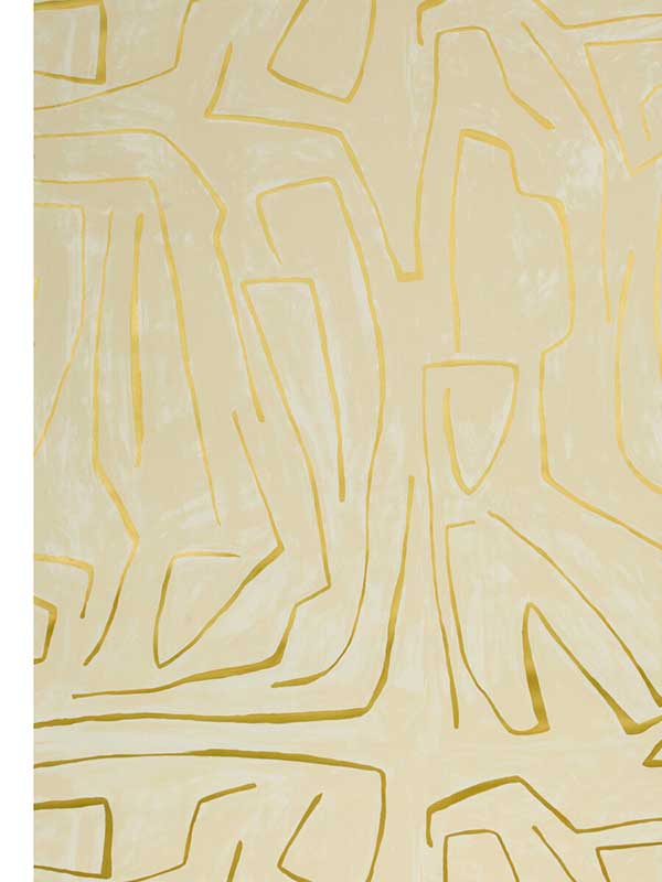 Graffito fabric in ivory gold color - pattern number GWP-3501.140.0 - by Lee Jofa Modern in the Kelly Wearstler Volume I collection