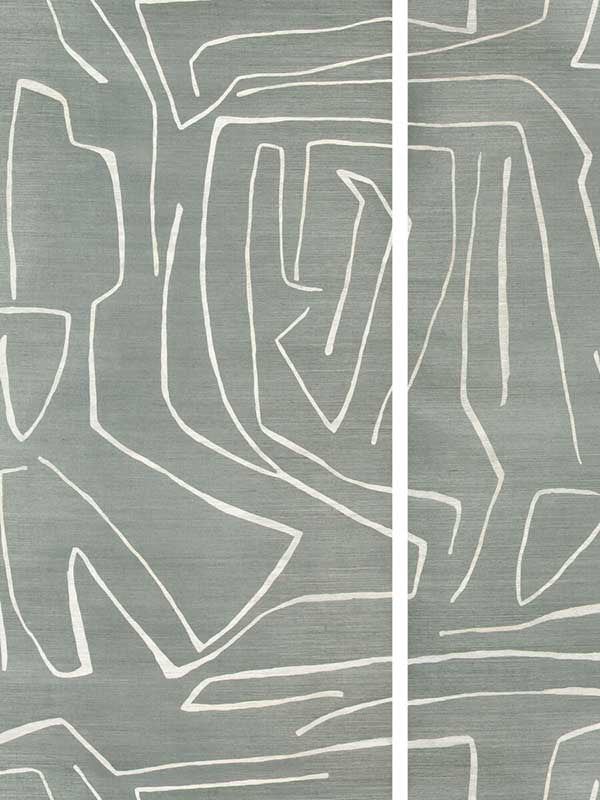 Graffito Ii wallpaper in denim color - pattern number GWP-3720.151.0 - by Lee Jofa Modern in the Kelly Wearstler Volume I collection