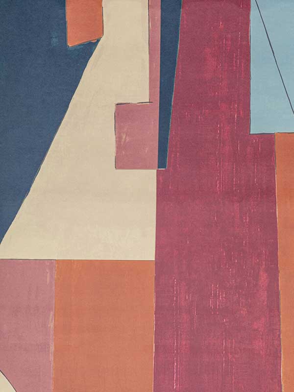 District Paper fabric in claret color - pattern number GWP-3721.795.0 - by Lee Jofa Modern in the Kelly Wearstler Volume I collection