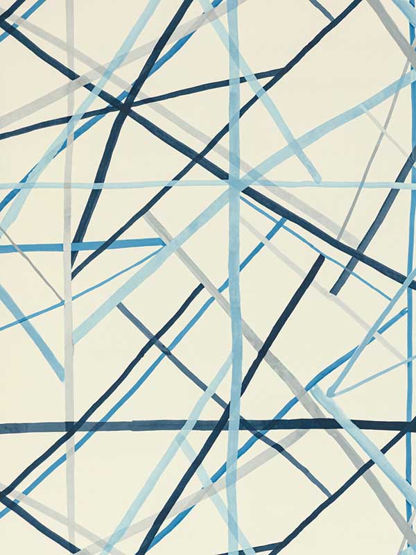 Simpatico Paper fabric in sky color - pattern number GWP-3725.15.0 - by Lee Jofa Modern in the Kelly Wearstler Volume I collection