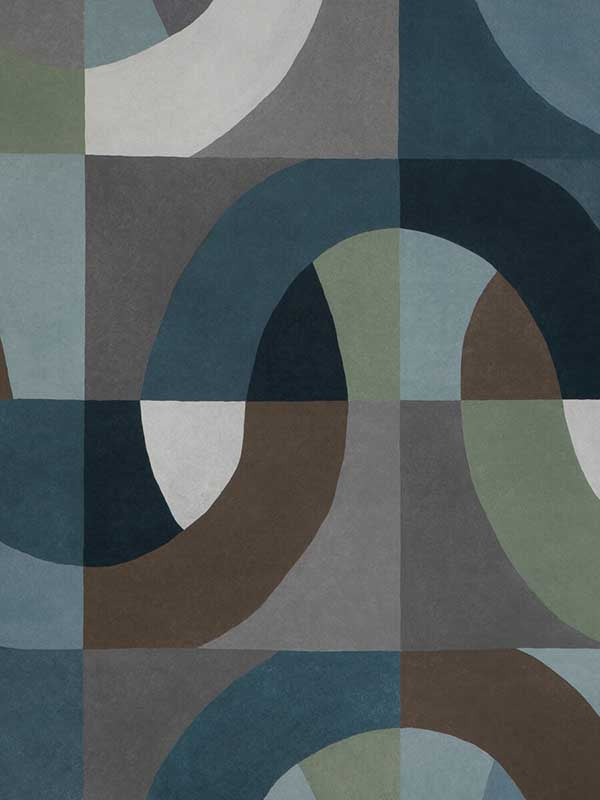 Colonnade Paper wallpaper in indigo color - pattern number GWP-3731.550.0 - by Lee Jofa Modern in the Kelly Wearstler Volume I collection