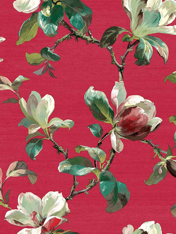 Sherbourn fabric in crimson color - pattern number CL31401 - by Carl Robinson in the Carl Robinson 19 The Wall collection