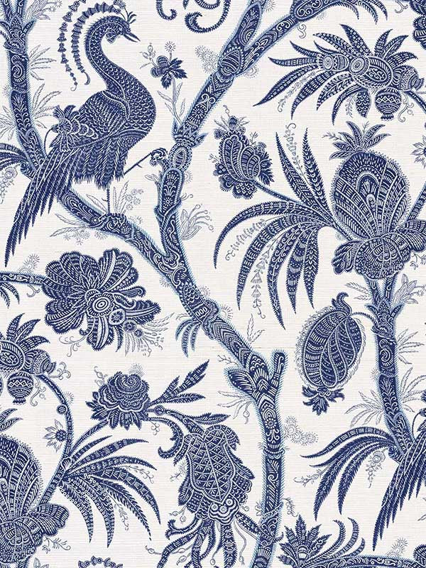 St Paul fabric in azure color - pattern number CL30502 - by Carl Robinson in the Carl Robinson 19 The Wall collection