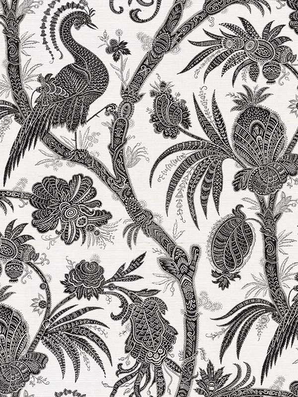 St Paul fabric in mora color - pattern number CL30500 - by Carl Robinson in the Carl Robinson 19 The Wall collection