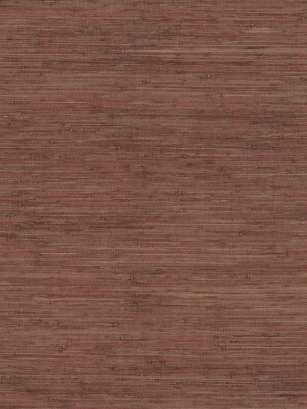Knotted Grass fabric in brick color - pattern number GV0233 - by Ronald Redding in the Grasscloth and Natural Resource collection