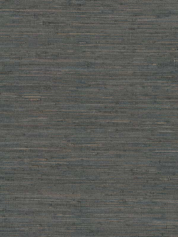 Knotted Grass fabric in dark teal color - pattern number GV0234 - by Ronald Redding in the Grasscloth and Natural Resource collection