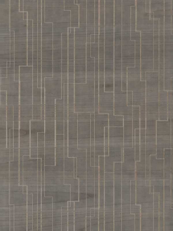 Inlay Line wallpaper in mink color - pattern number GV0259 - by Ronald Redding in the Grasscloth and Natural Resource collection