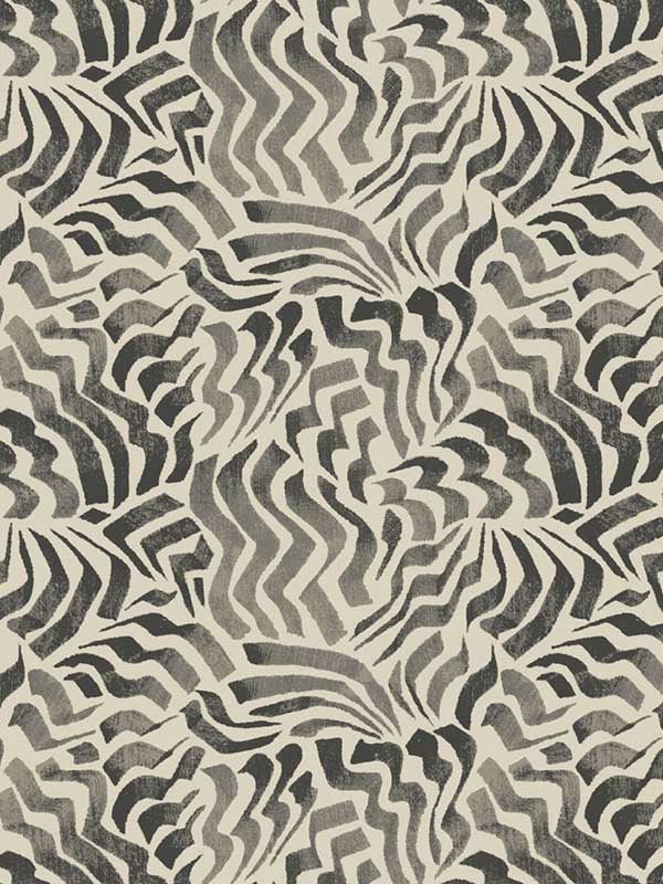Zora Wave fabric in charcoal color - pattern number LM5324 - by York Designer Series in the Lemieux et Cie Signature collection