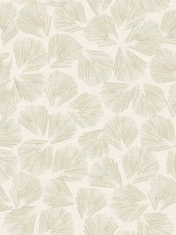 Elora Leaf fabric in gold color - pattern number LM5353 - by York Designer Series in the Lemieux et Cie Signature collection