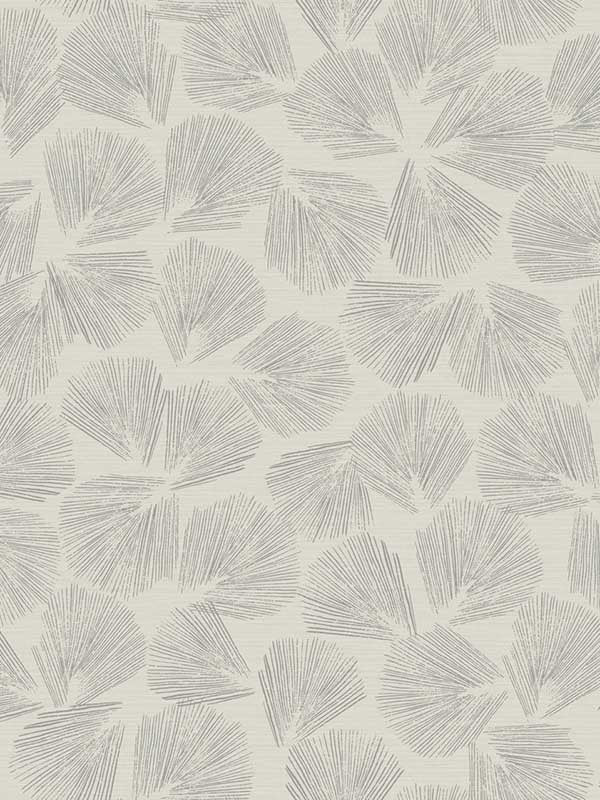 Elora Leaf fabric in grey color - pattern number LM5355 - by York Designer Series in the Lemieux et Cie Signature collection