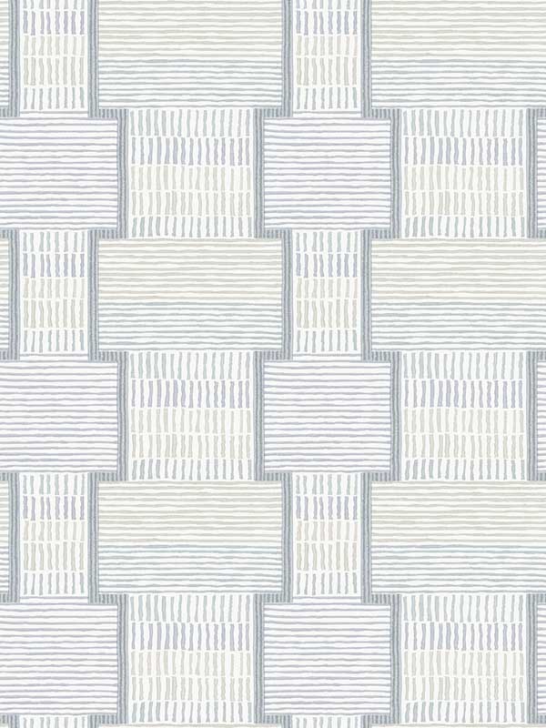 La Broderie wallpaper in sky blue color - pattern number LM5374 - by York Designer Series in the Lemieux et Cie Signature collection