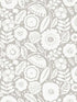 Camille Blossom fabric in grey color - pattern number LM5393 - by York Designer Series in the Lemieux et Cie Signature collection