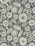 Camille Blossom fabric in charcoal color - pattern number LM5395 - by York Designer Series in the Lemieux et Cie Signature collection