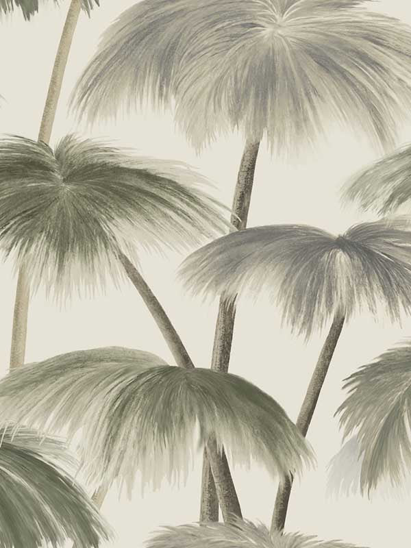 Plein Air Palms wallpaper in vintage color - pattern number LM5433 - by York Designer Series in the Lemieux et Cie Signature collection