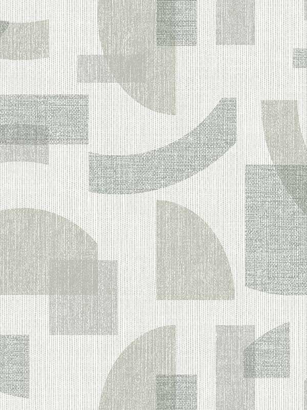 Fulton Shapes fabric in sea green color - pattern number 4141-27158 - by A Street Prints in the Solace collection