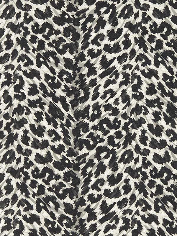 Pokot fabric in noir color - pattern number W0190/04.CAC.0 - by Clarke and Clarke in the Breegan Jane Wallcoverings collection