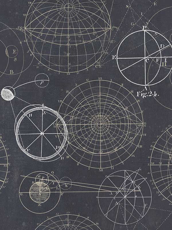 Astronomy fabric in blue blue white color - pattern number WP20032 - by Mind the Gap in the Designer Collection I collection