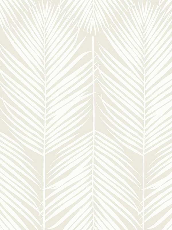Palm Silhouette Prepasted fabric in sea salt color - pattern number PR11405 - by Seabrook in the Seabrook Prepasted Wallpaper Assortment collection