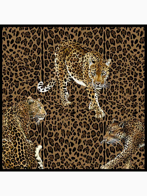 Leopardo 3 Panel fabric in elena color - pattern number TCW001TCAI5UL033 - by Seabrook in the Dolce and Gabbana Casa N 1 collection