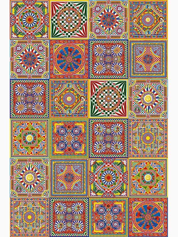 Carretto 2 Panel fabric in giulianna color - pattern number TCW002TCAHPUC085 - by Seabrook in the Dolce and Gabbana Casa N 1 collection