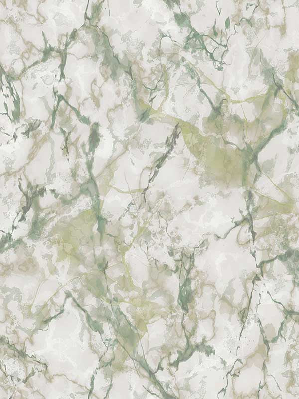 Natural Marble like wallpaper in shades of green color - pattern number G67755 - by Patton Norwall in the Natural FX 2 collection
