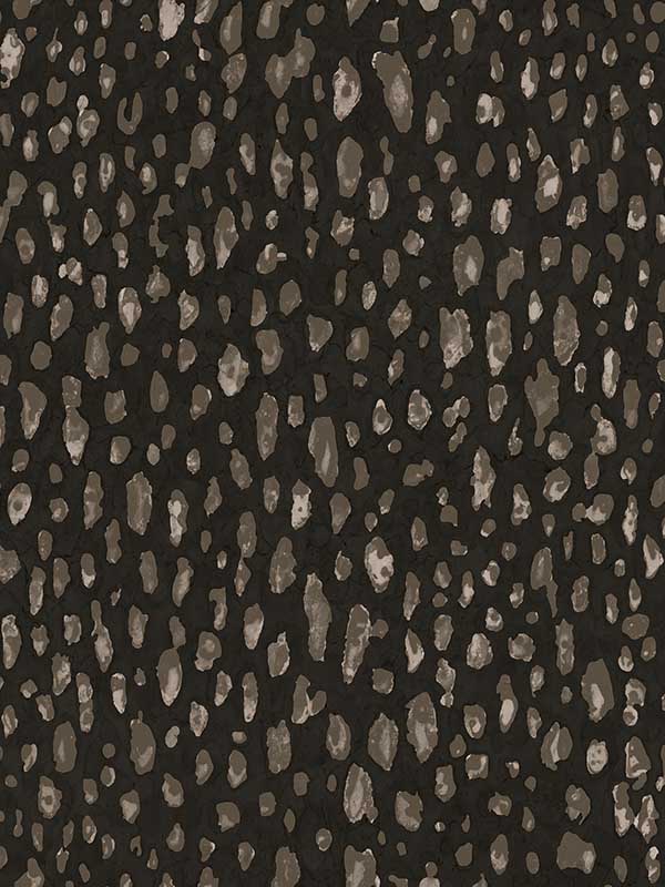 Mod Leopard Print fabric in black and taupe color - pattern number G67759 - by Patton Norwall in the Natural FX 2 collection