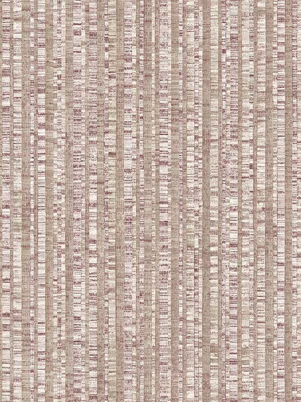 Bengal Stripe wallpaper in taupe and cranberry color - pattern number G67768 - by Patton Norwall in the Natural FX 2 collection